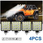 4 Adet 16 Led Off Road Gündüz Sis Farı Kare Çalışma Iş Makinası P (551664769)