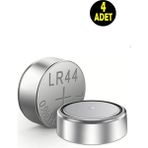 4 Adet AG13 Alkalin LR44H A76 SR44 357 V13GA Düğme Para Pil (A 76 Ag 13 Terazi-Saat-Oyuncak Pili)