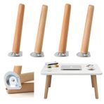4 adet ahşap kanepe ayakları 65 cm boyunda mobilya ayakları montaj plakası ve vidalar için ideal DIY ev dekor yedek bacaklar kanepe ve kanepe için