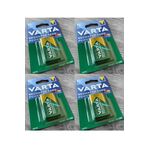 4 Adet Araba Dijital Saat Pili Radyo Alarm Kepenk Pili Varta 9 Volt 9v Kare Şarj Edilebilir