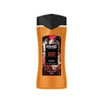 4 Adet Axe Duş Jeli 3İn1 Copper Santal 300 Ml