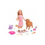4 Adet Barbie ve Yeni Doğan Köpekler Oyun Seti