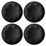4 adet başparmak çubuğu sapları kapaklar silikon Analog Thumbstick sapları kapak Xbox One Xbox 360 PS5 PS3 PS4 PS4 Pro ince aksesuarlar (Siyah)