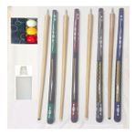 4 Adet Bilardo Istakası + 3 Bant Bilardo Topu + Top Cilası Bilardo Istaka Seti