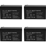 4 Adet Blue Battery 12v 7ah Bakımsız Kuru Akü 12 Volt 7 Amper Temmuz 2025 Üretim
