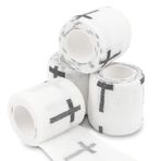 4 ADET Çapraz Bilek Bandı Rulo Başına 2''X14FT Atletler için Çapraz Bant, Bilek Spor Bandı, Dini İncil Ayeti ve Hristiyan Çapraz Atletik Bilek Bantları Beyzbol, Futbol, Spor Salonu, Tenis, Boks
