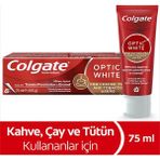 4 Adet Colgate Diş Macunu Optic White Kahve, Çay ve Tütün Kullananlar Için 75 ml