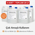 4 Adet Distile Su 5 Litre Toplam 20 Litre Saflaştırılmış Deiyonize Saf Su Çok Amaçlı Kullanım 3MTc2Mzg1NzgwMQ