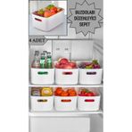 4 Adet Dolap Içi, Buzdolabı Düzenleyici, Banyo Organizer Sepet 2 Adet 3.5 - 2 Adet 9,5 Lt