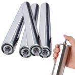 4 adet Endüstriyel Makaralı Konveyör - Galvanizli Çelik Borular, 25-60mm Çap, 2 ''/50MM x 250MM (9.8") Fabrika Kayış İletimi için Yedek Silindirler