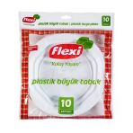 4 Adet Flexi Plastik Tabak Büyük 10 Lu