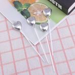 4 ADET GÜMÜŞ KALPLİ PASTA MUMU KALPLİ DOĞUM GÜNÜ PASTA MUMU GÜMÜŞ PASTA MUMU KALPLİ MUM SİLVER CANDLE