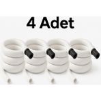 4 Adet Kendiliğinden Katlanan Spiral Tuvalet Hortumu & Taharet Matik – Hortum Matik Set