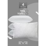 4 Adet Klimax Beyaz Serisi Kılıflı Fermuarlı Klimali Antialerjik Silikon Nano Elyaf Yastık 50X70cm