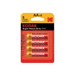 4 ADET Kodak Çinko Karbon Kalem Pil 4'lü