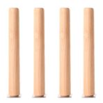 4 adet konik katı meşe ahşap mobilya ayakları M8 iplik yedek ayaklar kanepe sandalye masa dolabı 60cm/23.62in dik açı tasarım