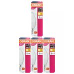 (4 Adet) Ledvance 7,5W Sarı Işık (2700K) E14 Duylu (İnce Duy) Led Ampul