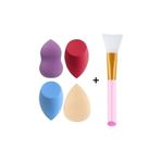 4 Adet Makyaj Süngeri & 1 Adet Maske Spatulası (YIKANABİLİR)