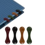 4 adet manyetik deri yer imleri, kadınlar için manyetik kitap işaretleri, kitap severler okuyucular, kadınlar, erkek öğretmenler için manyetik kitap işaretleri hediyeler (4)