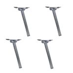 4 Adet Masa Sehpa Sofra Ayağı Metal Katlanır Ayak 50 cm