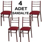 4 Adet Metal Sandalye Standart Boy Yemek Masası İskemlesi Ucuz Kargo Ücretli İstanbul İçi Özel Satış