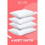 4 Adet Micro Silikon Elyaf Nonwoven Yıkanabilir Antialerjik Ev Ve Hotel Yastık 50X70cm 700 Gr