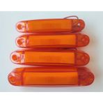 4 Adet Neon Parmak LED Lamba Turuncu 12-24 Volt