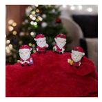 4 ADET NOEL BABA BİBLO DEKORATİF BİBLO NOEL SÜSLERİ YILBAŞI HEDİYELERİ NOEL BABA VİTRİN DEKOR OBJE