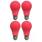 (4 Adet) Osaka 10W Pembe Işık E27 Duylu (Kalın Duy) Led Ampul