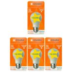(4 Adet) Osaka 12Volt 10W (75W) Beyaz Işık (6500K) E27 Duylu (Kalın Duy) Led Ampul