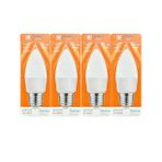 (4 Adet) Osaka 7W (50W) 3000K (Sarı) E27 Duylu (Kalın Duy) Mum Led Ampul
