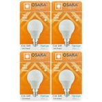 (4 Adet) Osaka 7W (50W) Beyaz Işık E14 Duylu (İnce Duy) Led Mini Ampul