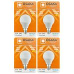 (4 Adet) Osaka 7W (50W) Sarı Işık E14 Duylu (İnce Duy) Led Mini Ampul