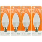 (4 Adet) Osaka 9W (70W) Beyaz Işık (6500K) E14 Duylu (İnce Duy) Led Mum Ampul