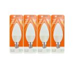 (4 Adet) Osaka 9W (70W) Sarı Işık (3000K) E14 Duylu (İnce Duy) Led Mum Ampul