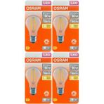 (4 Adet) Osram 6,5W (60W) 2700K (Sarı Işık) Dim Edilebilir E27 Duylu (Kalın Duy) Led Şeffaf Ampul