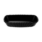 4 Adet Paşabahçe Mezze Servis Tabağı Siyah 2 Parça 17X11 Cm