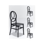 4 Adet Phoenix Mutfak Balkon Sandalye - Siyah