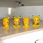 4 ADET PİKACHU POKEMON BİBLO DEKORATİF BİBLO NOEL SÜSLERİ YILBAŞI HEDİYELERİ VİTRİN DEKOR