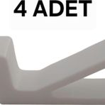 4 Adet Plastik Pencere Kolu Kapı Cam Aralama Stoperi Kolu Tutucu Tutacağı Durdurucu Tamponu