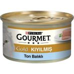 4 Adet Purina Gourmet Gold Kıyılmış Ton Balıklı Yetişkin Konserve Kedi Maması 85 gr