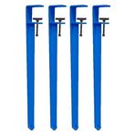 4 adet set siyah metal masa ayağı F şeklinde ayarlanabilir, DIY projeleri, yemek masası, sehpa, konsol, 45 cm (15 inç) yüksekliğinde