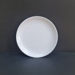 4 Adet Standart Düz Melamin Tatlı & Yemek Servis Tabağı 25 cm - Beyaz