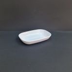 4 Adet Standart Melamin Kare Çerez & Meze Tabağı 16X11 cm - Derinlik 3 cm - Beyaz - 16 x 11 cm