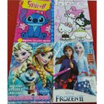 4 Adet Stickerli Boyama Kitabı (Frozenıı/elsa/stitch/sanrio Figürlü) - Çok Renkli
