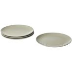 4 Adet Tabak Seti Mat Acik Yesil Renk 26 Cm, 4 Adet, Stoneware Yuvarlak Tabak Seti