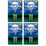 4 ADET - TELSİZ Telefonlar Için Varta Aaa ince pil 550MAH 2li Blister Telsiz Telefon Pili
