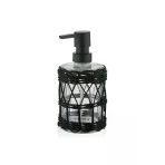 4 Adet The Mia Rattan Cam Sıvı Sabunluk Siyah 330 Cc