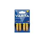 4 ADET Varta Longlife Alkalin 4'Lü Kalem Pil