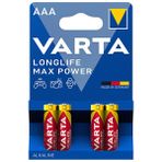 4 ADET Varta Pil Max Power 4' Lü İnce Pil